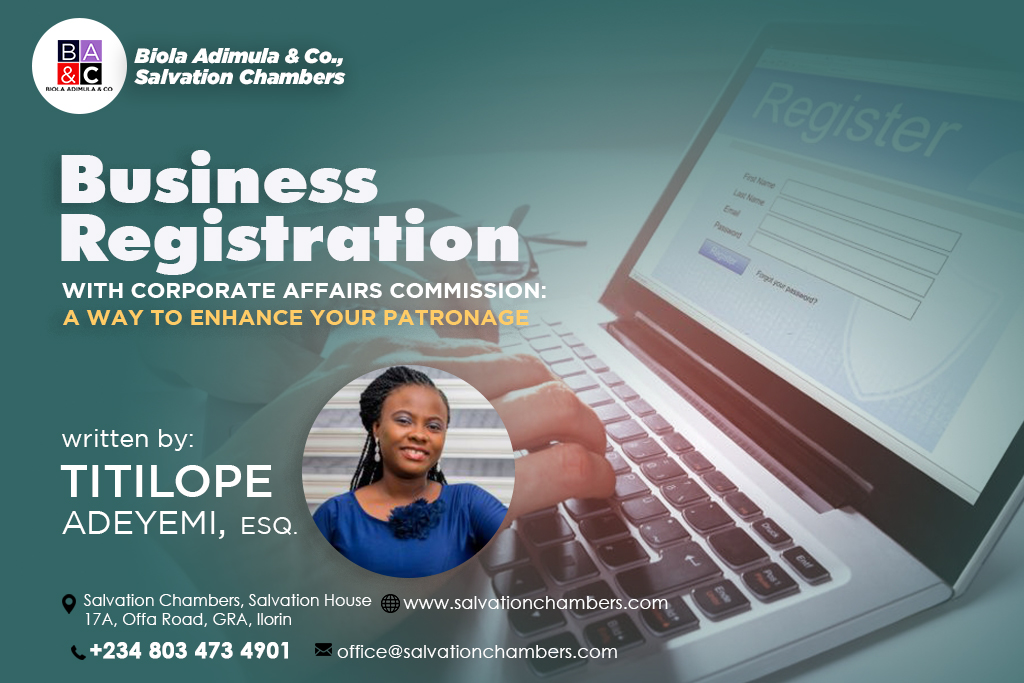 ENHANCE BUSINESS PATRONAGE WITH CAC REGISTRATION