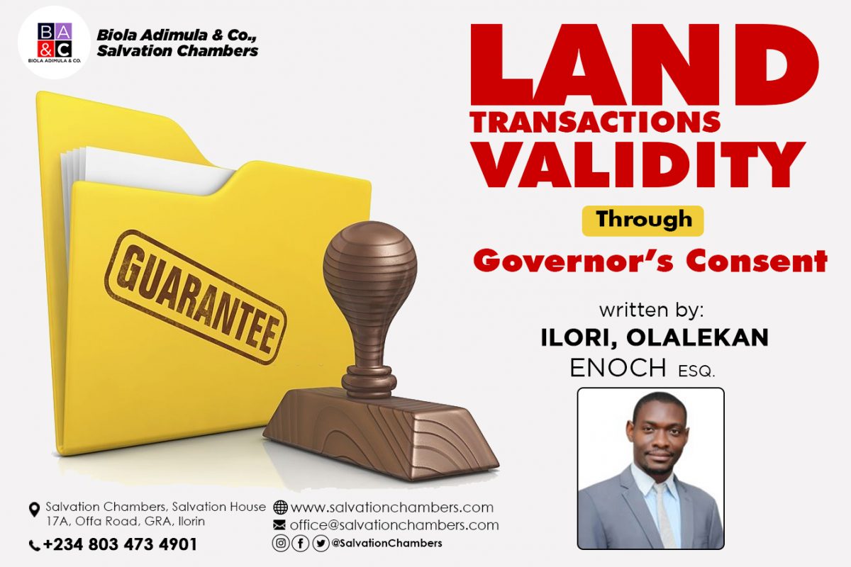 Validate your Land Transactions Through Governor’s Consent