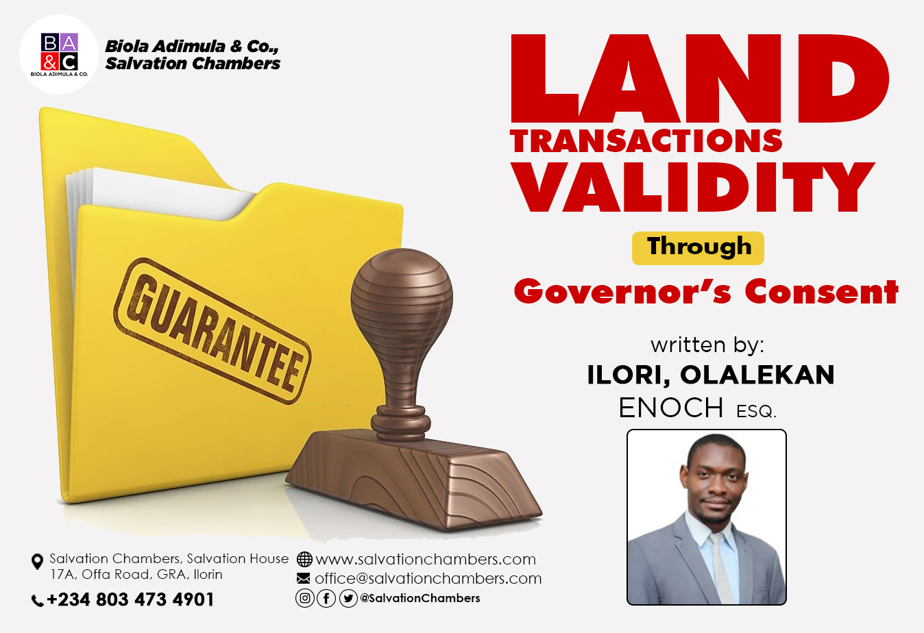 Validate your Land Transactions Through Governor’s Consent